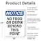 Signmission No Food Or Drink Beyond This Point, 18 in W x Rectangle, Aluminum OS-2PACK-NS-A-1824-V-14589 - alternate 4
